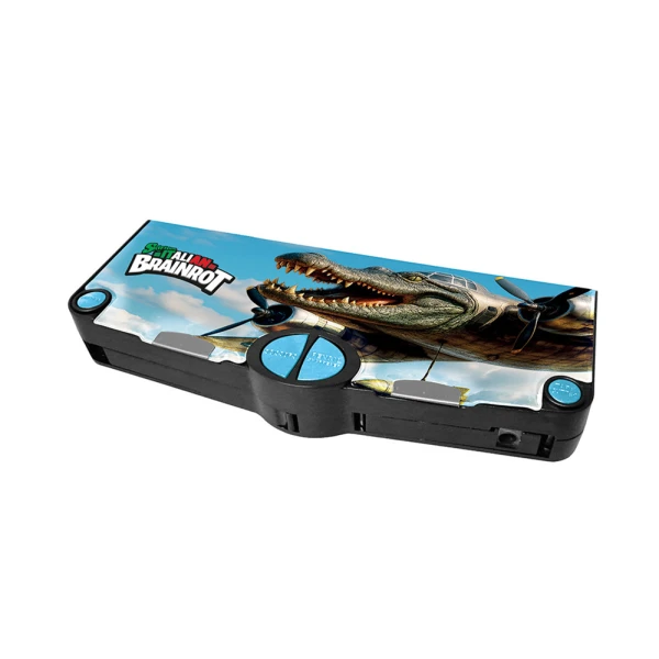 RETRO PENCIL CASE BOMBARDINO CROCODILLO BRAINROT