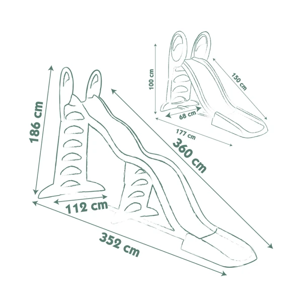 SMOBY LIFE TOBOGGAN SUPER MEGAGLISS SLIDE