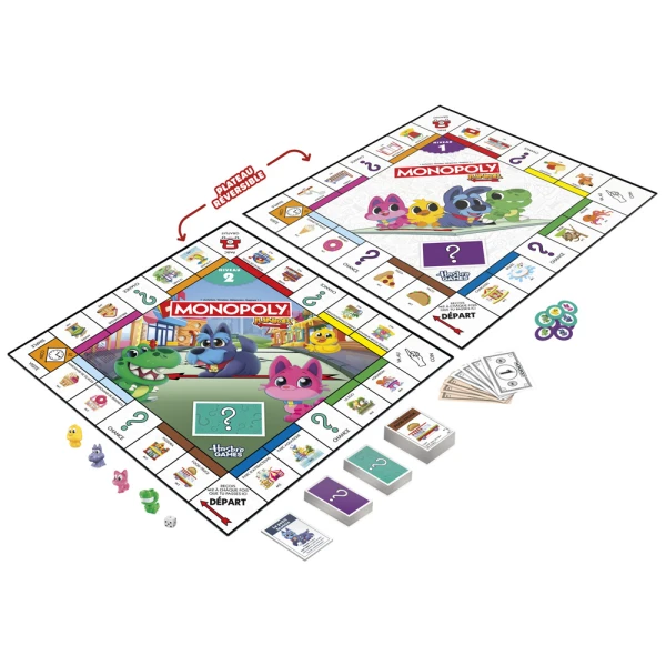 ΕΠΙΤΡΑΠΕΖΙΟ ΠΑΙΧΝΙΔΙ MONOPOLY JUNIOR SQUARE 2 IN 1