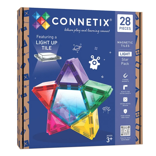 CONNETIX ΜΑΓΝΗΤΙΚΑ ΤΟΥΒΛΑΚΙΑ LIGHT STRA PACK 28 τεμ.