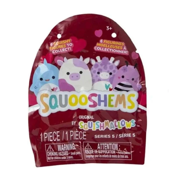 SQUISHMALLOWS - SQUOOSHEMS - BLIND ΣΑΚΟΥΛΑΚΙ ΜΕ ΖΟΥΛΗΧΤΗ ΦΙΓΟΥΡΑ ΕΚΠΛΗΞΗ 6 κ. - VALENTINE