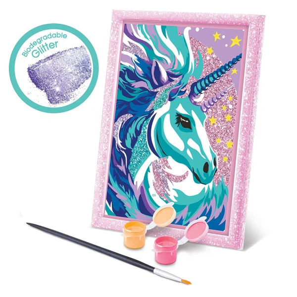 HAPPIHOBBI PAINT & FRAME PAINT BY NUMBERS FAIRYTALE UNICORN