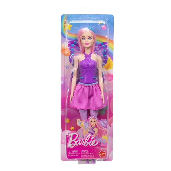 BARBIE ΚΟΥΚΛΑ ΝΕΡΑΪΔΑ ΜΠΑΛΑΡΙΝΑ ΜΩΒ ΦΤΕΡΑ