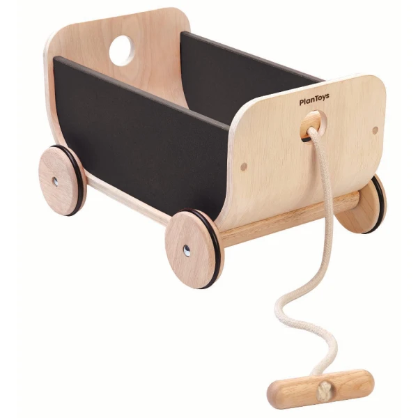PLAN TOYS WOODEN BLACK WAGON