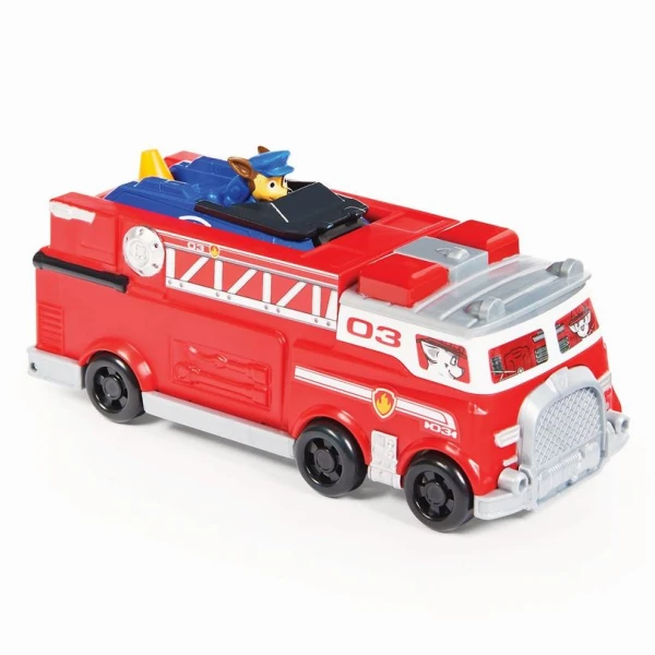 PAW PATROL ΜΕΤΑΛΛΙΚΟ ΠΥΡΟΣΒΕΣΤΙΚΟ ΟΧΗΜΑ & ΦΙΓΟΥΡΑ ΜΑΡΣΑΛ ΜΕ ΟΧΗΜΑ