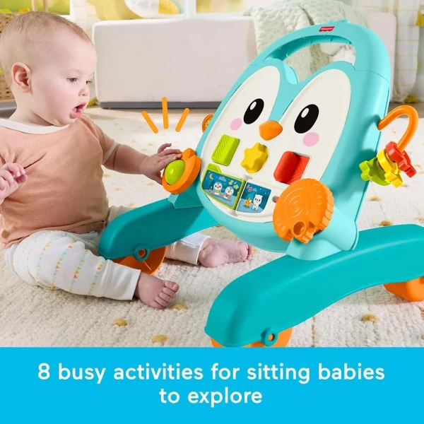 FISHER PRICE MUSICAL PENGUIN ACTIVITY WALKER 2 IN 1