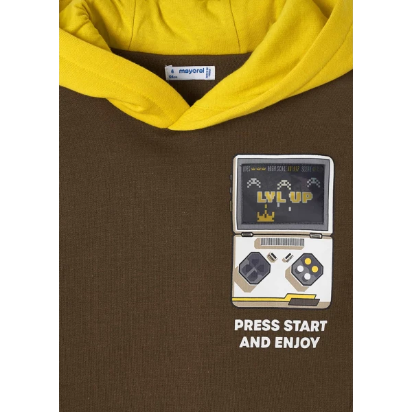 MAYORAL SWEATSHIRT PLAY INTERACTIVE MOCHA