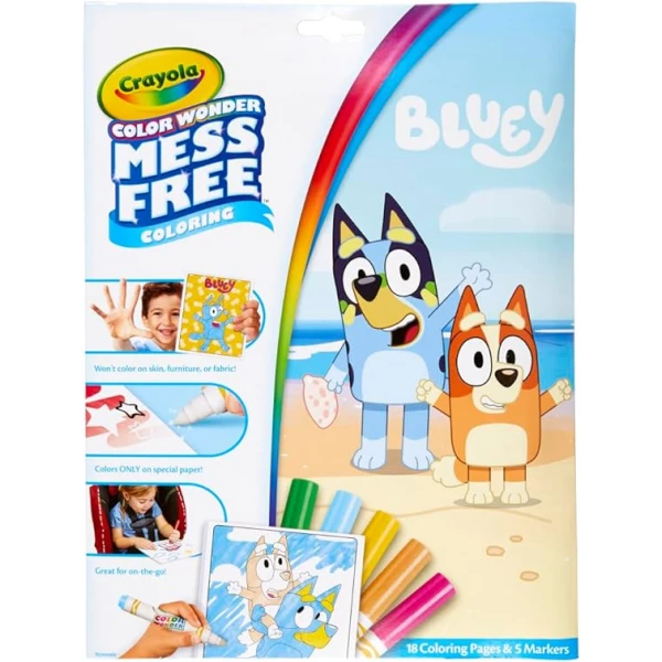 CRAYOLA COLOR WONDER BLUEY COLORING SET