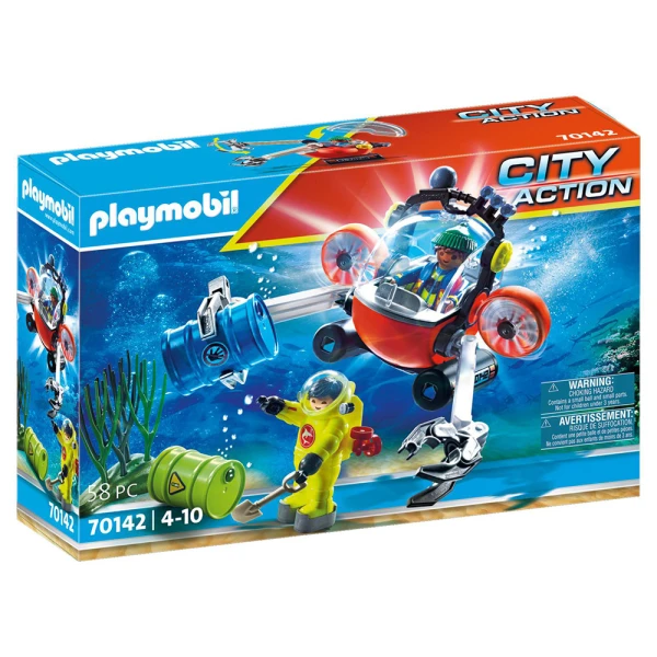 PLAYMOBIL CITY ACTION ENVIRONMENTAL EXPEDITION WITH DIVE BOAT