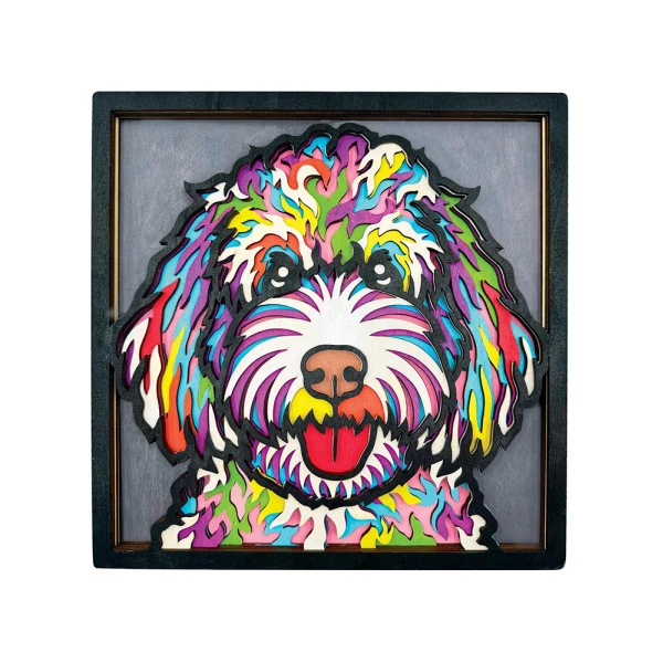 SPLAT PLANET WOODEN ART CRAFT KIT DOODLE DOG