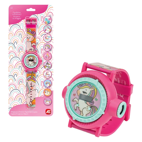 AS DIGITAL KIDS PROJECTOR WATCH UNICORN FOR AGES 3+