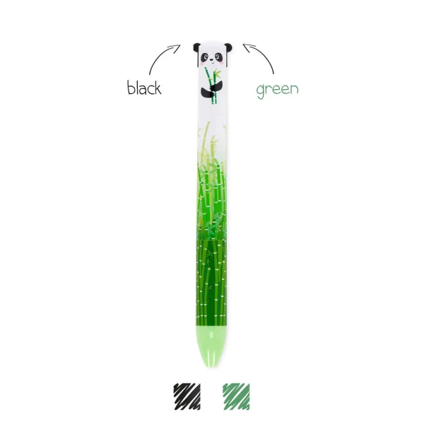 LEGAMI PEN BALLPOINT 2 COLOURS CLICK & CLACK - PANDA