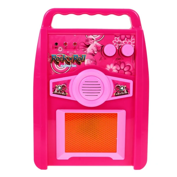 GUITAR WITH AMPLIFIER AND MICROPHONE PINK