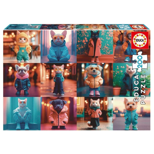 EDUCA ΠΑΖΛ 200 τεμ. - FASHION ANIMALS