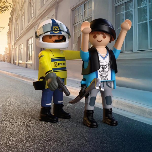 PLAYMOBIL ΑΣΤΥΝΟΜΙΚΗ ΚΑΤΑΔΙΩΞΗ ΜΕ ΜΟΤΟΣΙΚΛΕΤΑ