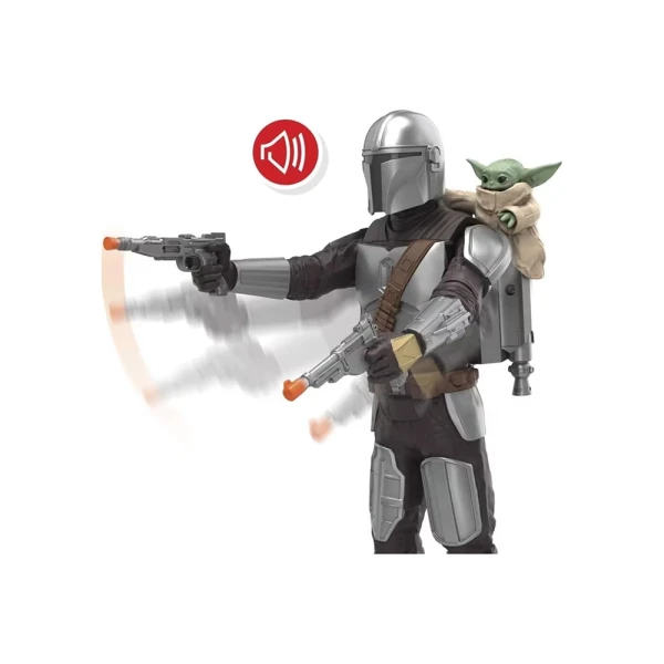 STAR WARS MOVIE FEATURE ELECTRONIC FIGURE MANDALORIAN & GROGU