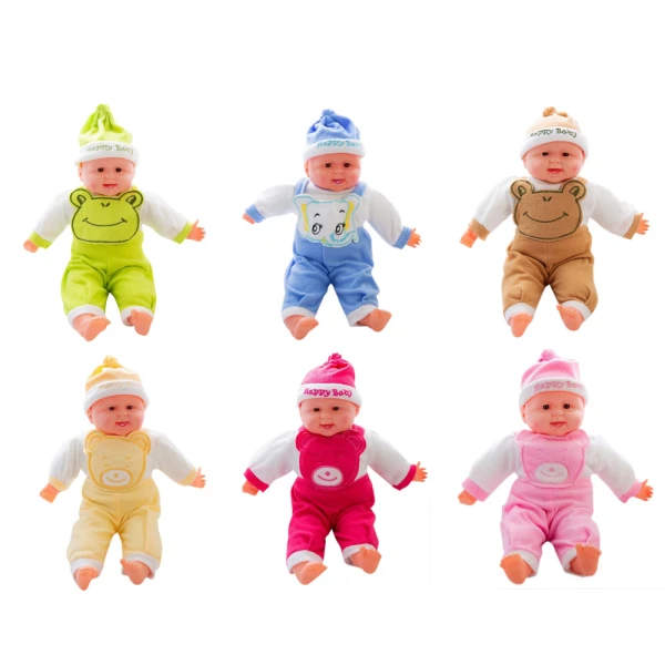 LARGE BABY 50cm FOR STROLLER WITH SOUNDS IN GREEK - VARIOUS COLORS