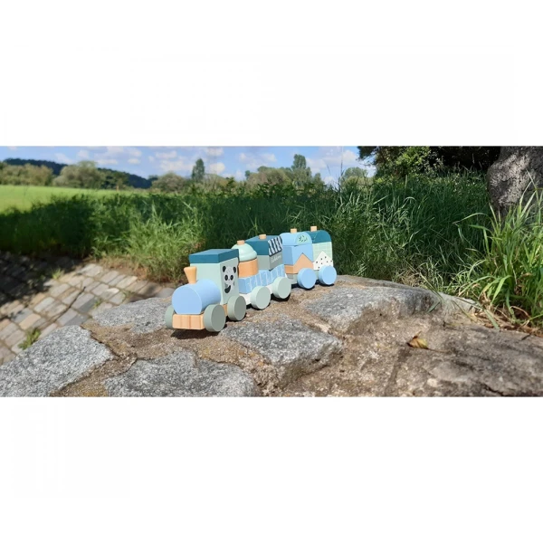 EICHHORN WOODEN TRAIN 16 pcs