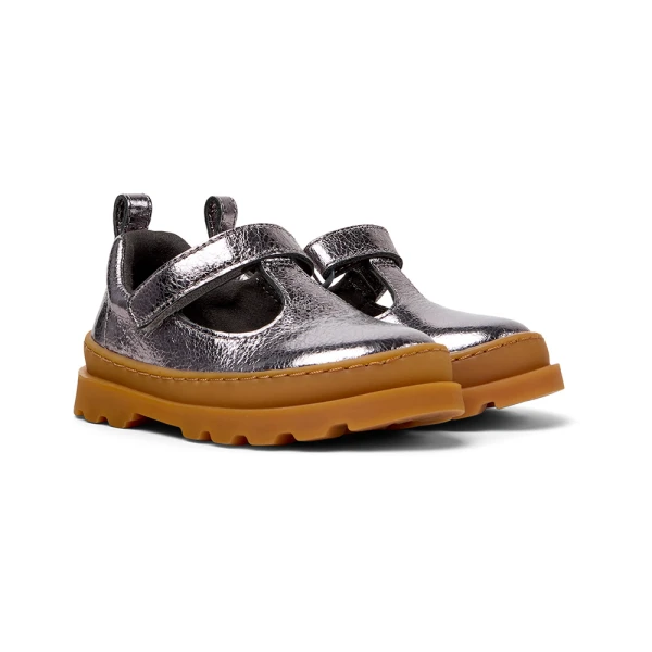 CAMPER KIDS SHOES GIRL BRUTUS CASUAL SILVER