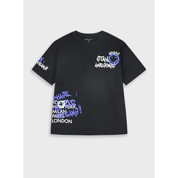 ENERGIERS BLOUSE BOY BLACK