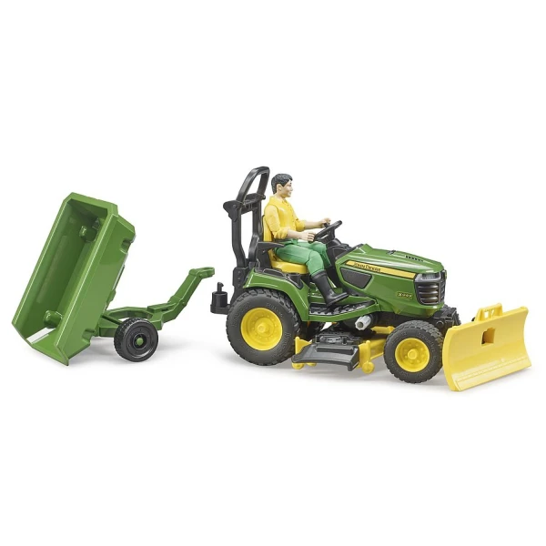 BRUDER ΤΡΑΚΤΕΡΑΚΙ ΓΙΑ ΓΚΑΖΟΝ JOHN DEERE ΜΕ ΚΗΠΟΥΡΟ ΚΑΙ ΤΡΕΪΛΕΡ