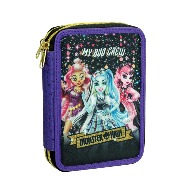 DOUBLE FILLED PENCIL CASE MONSTER HIGH BOO