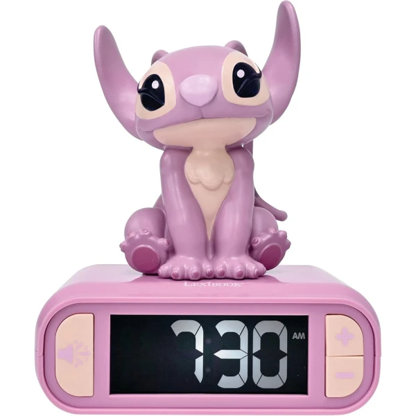 LEXIBOOK ANGEL DIGITAL ALARM CLOCK WITH LIGHT & SOUND – LCD DISPLAY & MELODIES