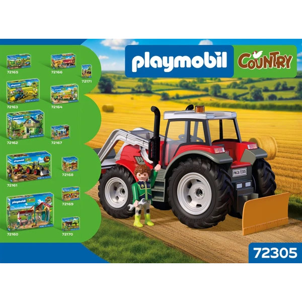 PLAYMOBIL COUNTRY ΜΕΓΑΛΟ ΤΡΑΚΤΕΡ ΜΕ ΜΠΑΛΕΣ ΣΑΝΟΥ