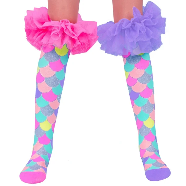 MADMIA KIDS & ADULTS SOCKS MERMAID FRILLS