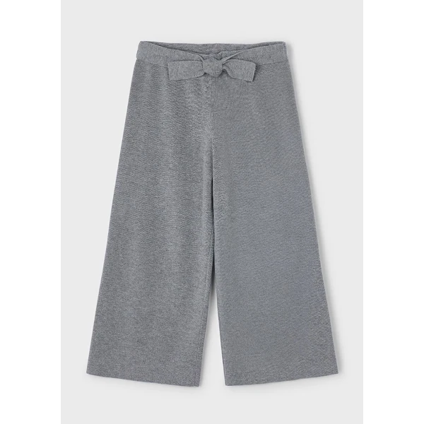MAYORAL TROUSERS ZIP CULOTTES KNITTED GREY INTENSE