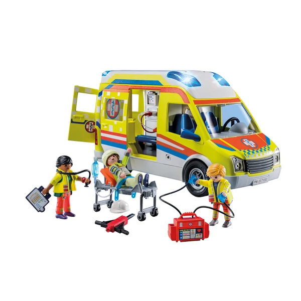 PLAYMOBIL CITY LIFE AMBULANCE WITH RESCUERS