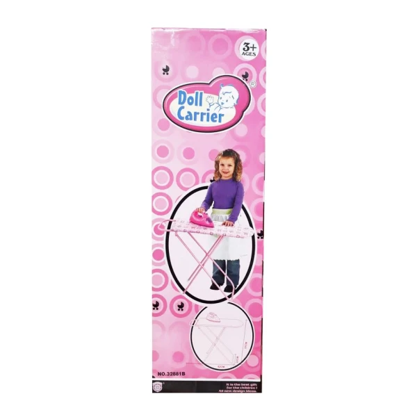 METALLIC IRONING BOARD WITH B-O IRON