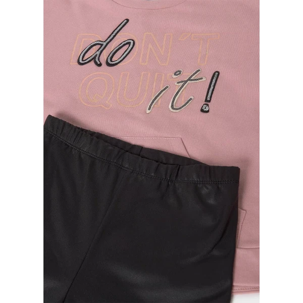 MAYORAL SET LEGGINGS GRAPHICS BLACK