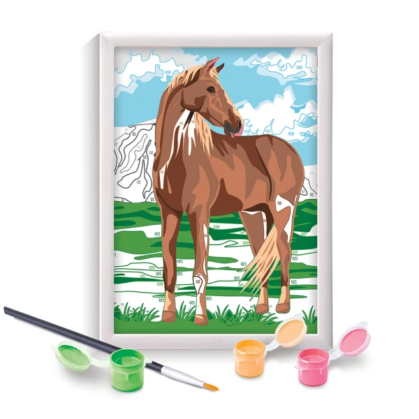 PAINT & FRAME PAINT BY NUMBERS WILD HORSE FOR AGES 9+