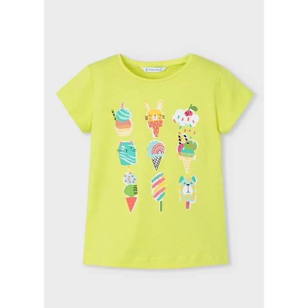 MAYORAL BLOUSE SHORT SLEEVES YELLOW 