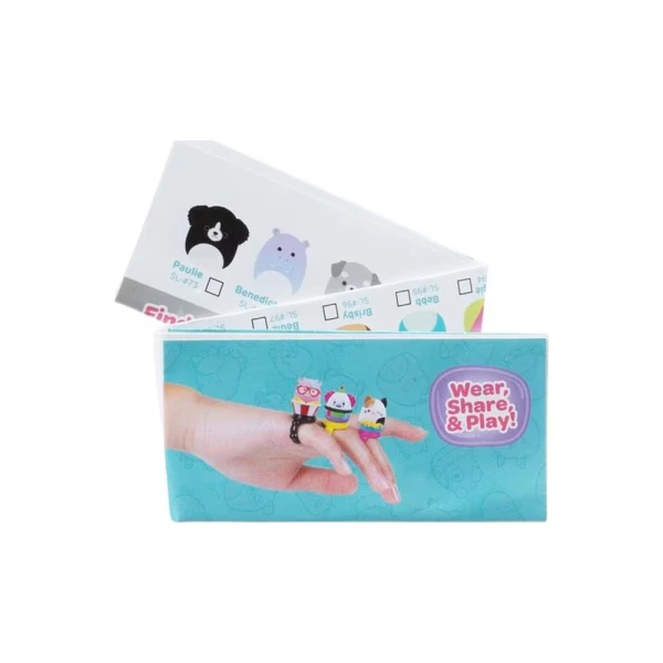 SQUISHMALLOWS SQUISH-A-LONGS SURPRISE KEYCHAIN-CASE 8 PLACES WITH 3 FIGURES W4
