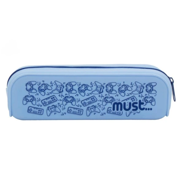 MUST FOCUS SILICONE PENCIL CASE 20X5X6 cm PATTERNS - 4 COLOURS