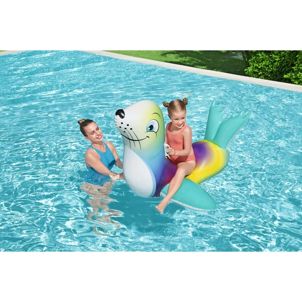 BESTWAY ΦΟΥΣΚΩΤΟ RIDE-ON 157X114 εκ. FLASH N\' SPLASH ΦΩΚΙΑ
