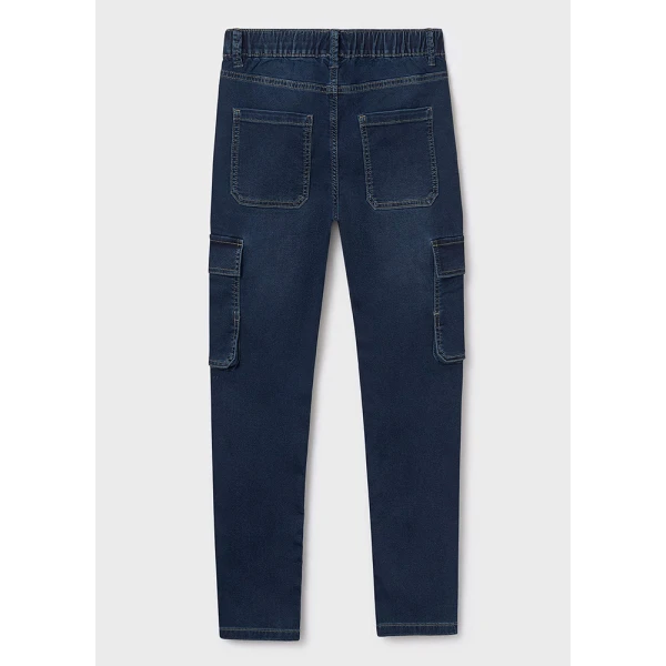 MAYORAL TROUSERS SOFT DENIM JOGGER DENIM DARK