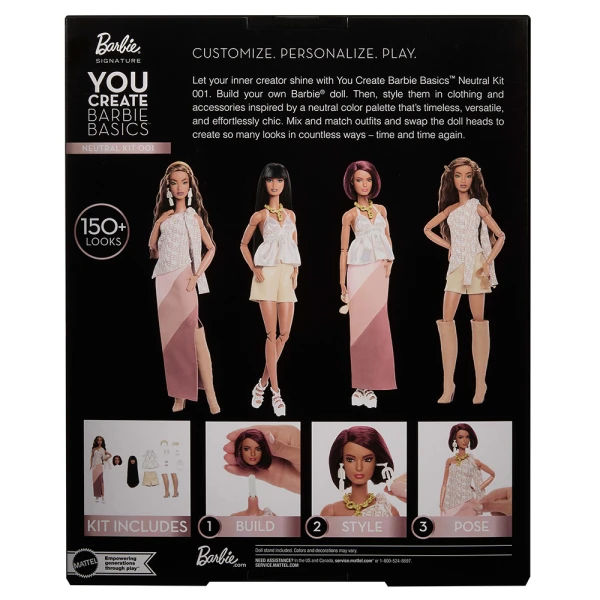 BARBIE SIGNATURE YOU CREATE BARBIE BASICS - NEUTRAL KIT 001