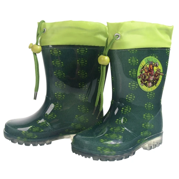 KIDS galoshes GREEN TURTLES