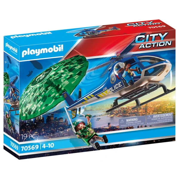 PLAYMOBIL CITY ACTION POLICE PARACHUTE SEARCH