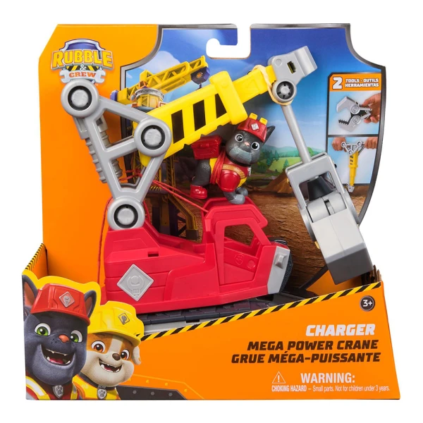PAW PATROL RUBBLE CREW CHARGER MEGA POWER CRANE