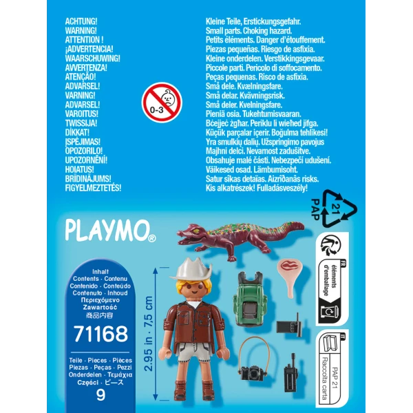 PLAYMOBIL SPECIAL PLUS RESEARCHER WITH ALLIGATOR