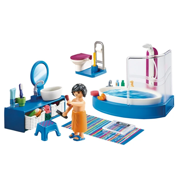 PLAYMOBIL DOLLHOUSE - BATHROOM WITH TUB