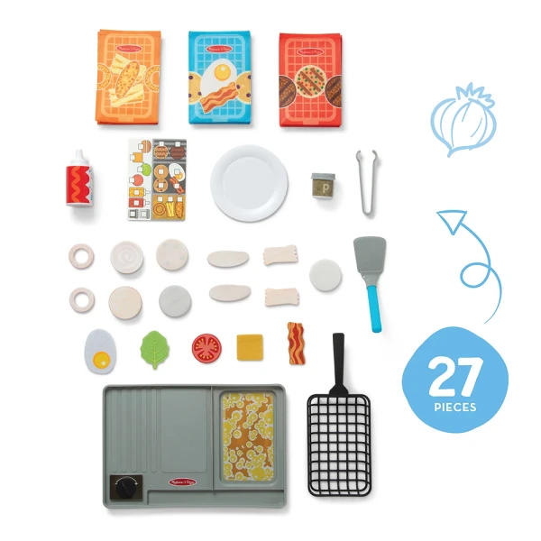 MELISSA & DOUG ΣΕΤ FLIP AND FRY ΓΚΡΙΛ