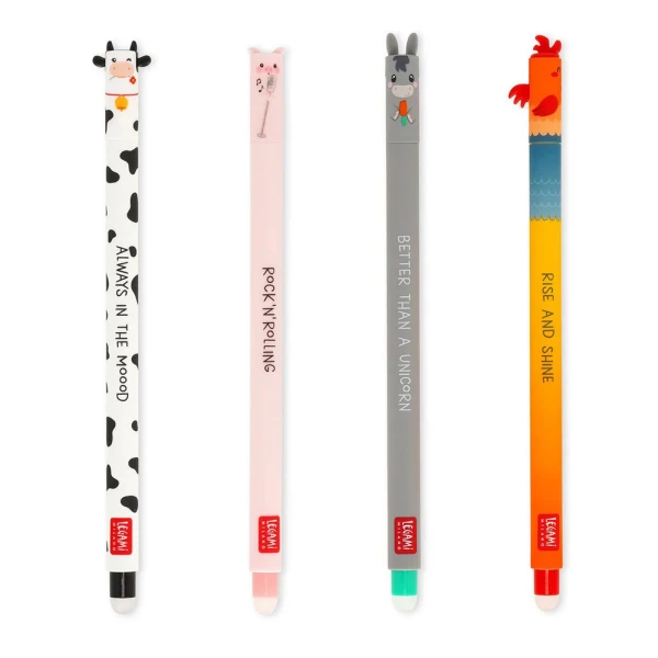 LEGAMI SET 4 ERASABLE PENS FARM SWEET FARM