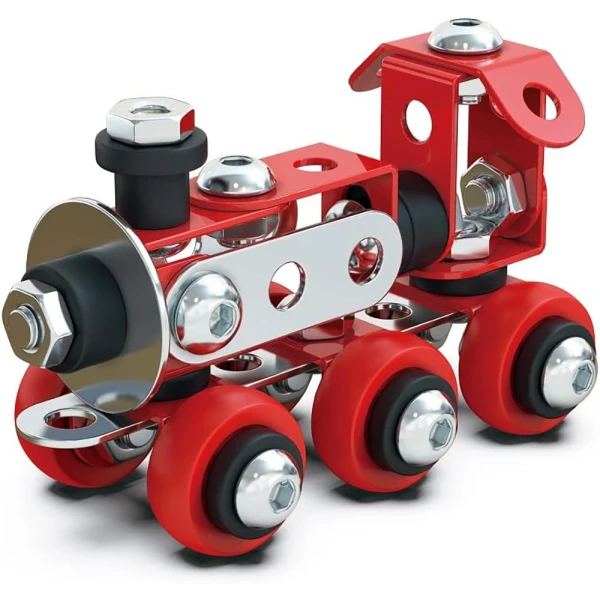 CONSTRUCT IT DIY MINI STEAM TRAIN RED 77 pcs