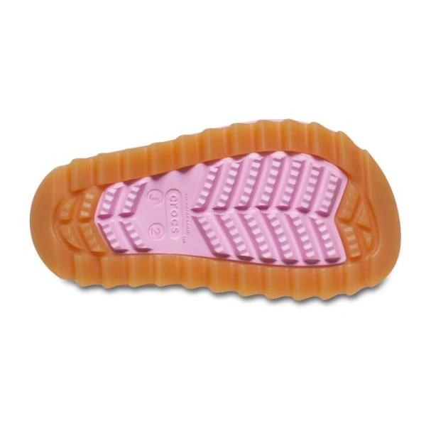CROCS CLASSIC NEO PUFF BOOT K PINK TWEED-GUM