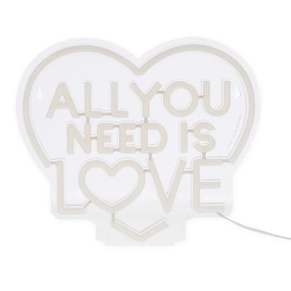 LEGAMI NEON EFFECT LED ΠΙΝΑΚΙΔΑ - IT\'S A SIGN - ALL YOU NEED IS LOVE